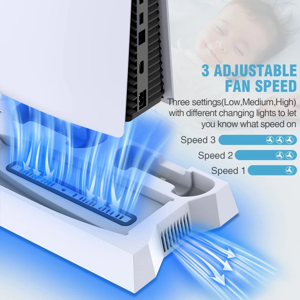 Multifunctional Cooling Stand PS5 White YH-57