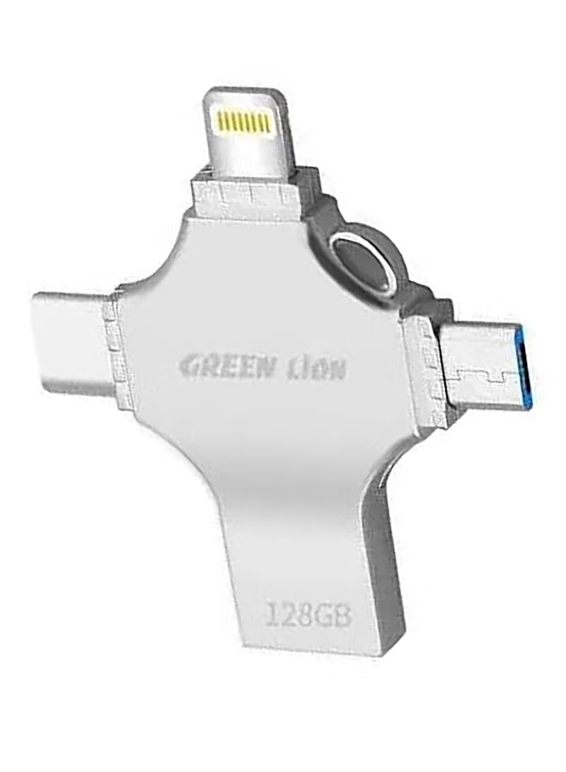Green Lion 4 in 1 USB Flash Drive 128GB