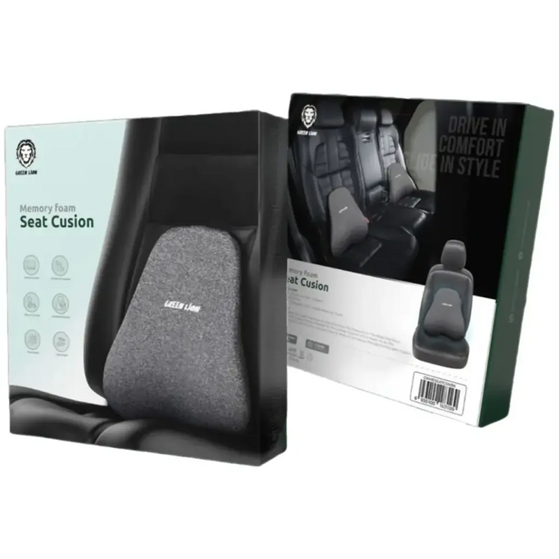 Green Lion Memory Foam Seat Cushion - Black