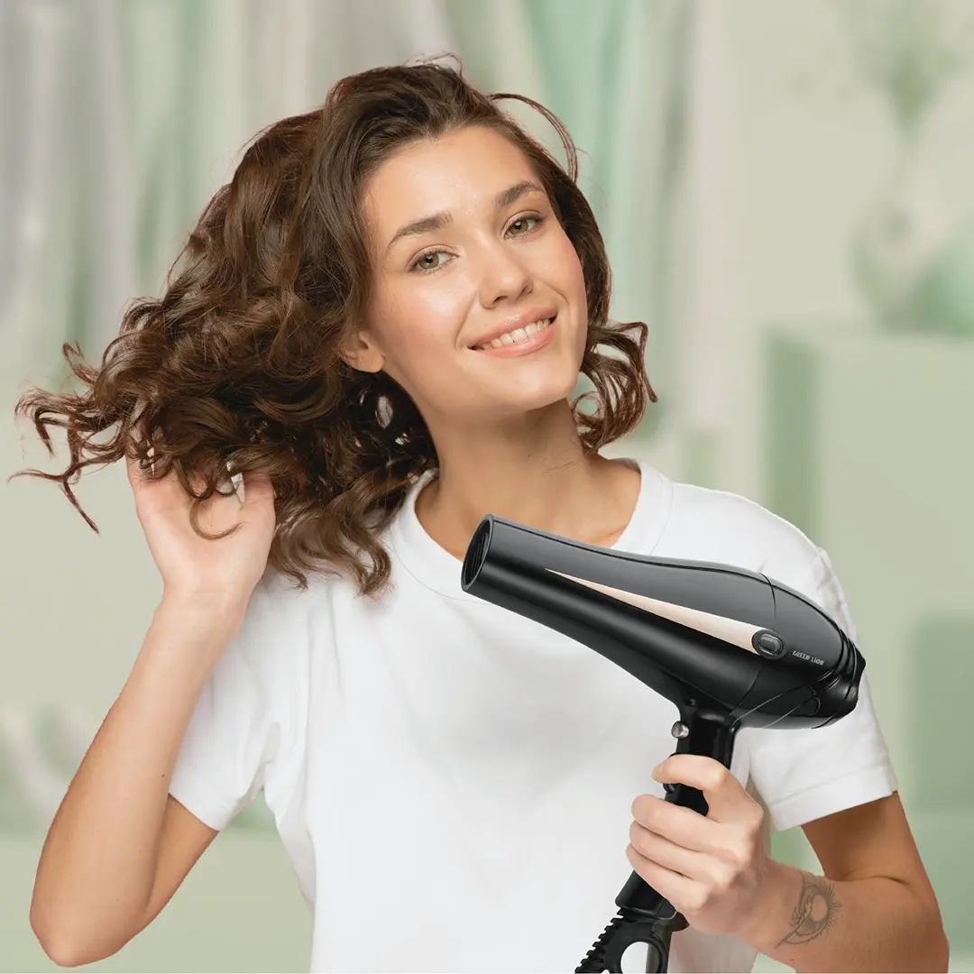 Green Lion Professional Hair Dryer 2000W - Black