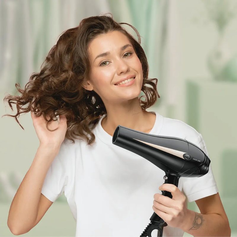 Green Lion Professional Hair Dryer 2000W - Black
