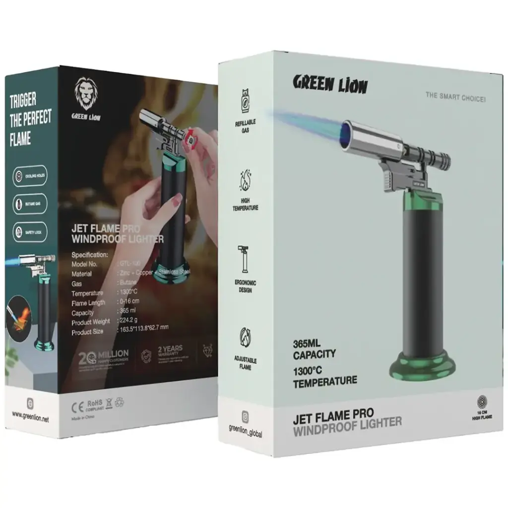 Green Lion Jet Flame Pro Windproof Lighter