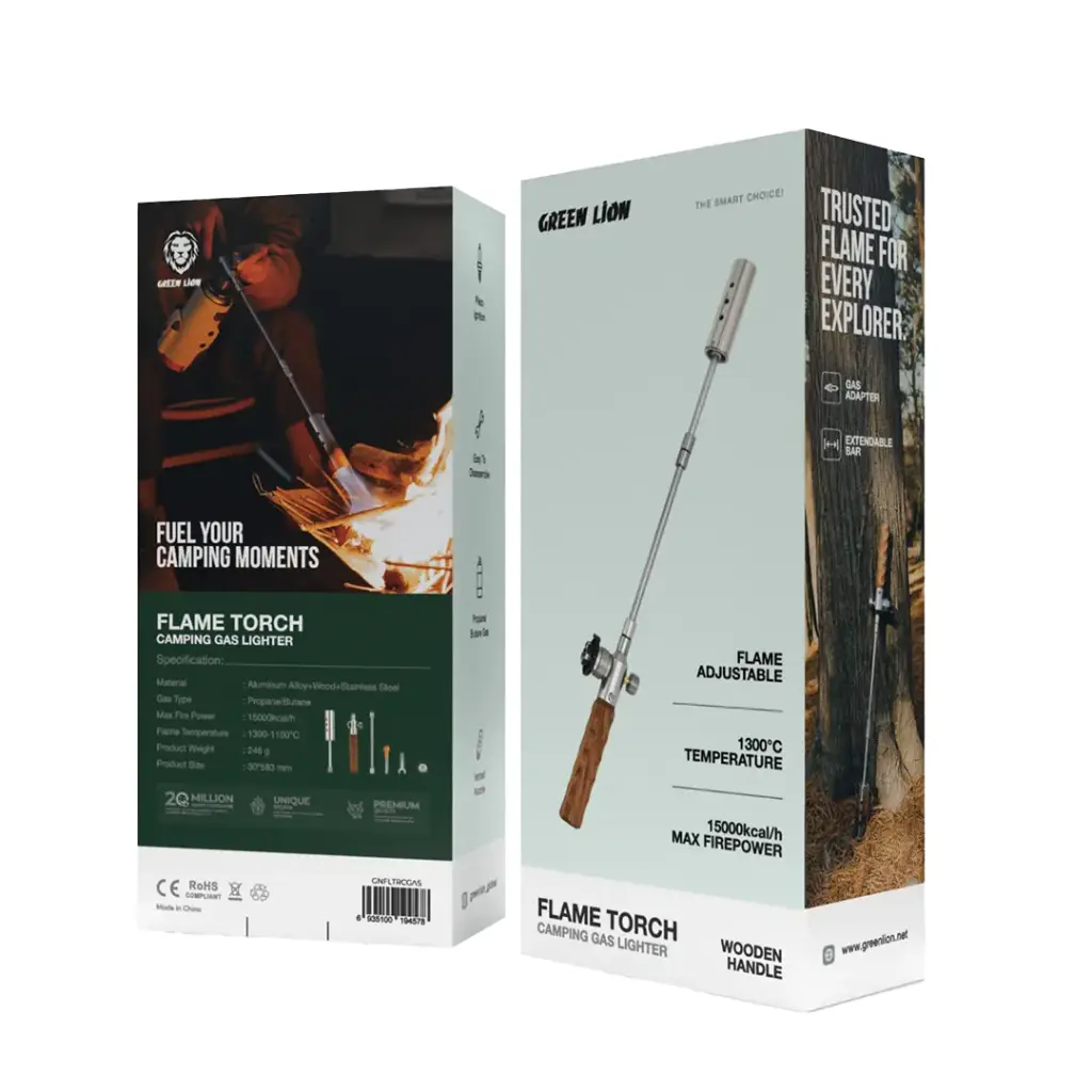 Green Lion Flame Torch Camping Gas Lighter