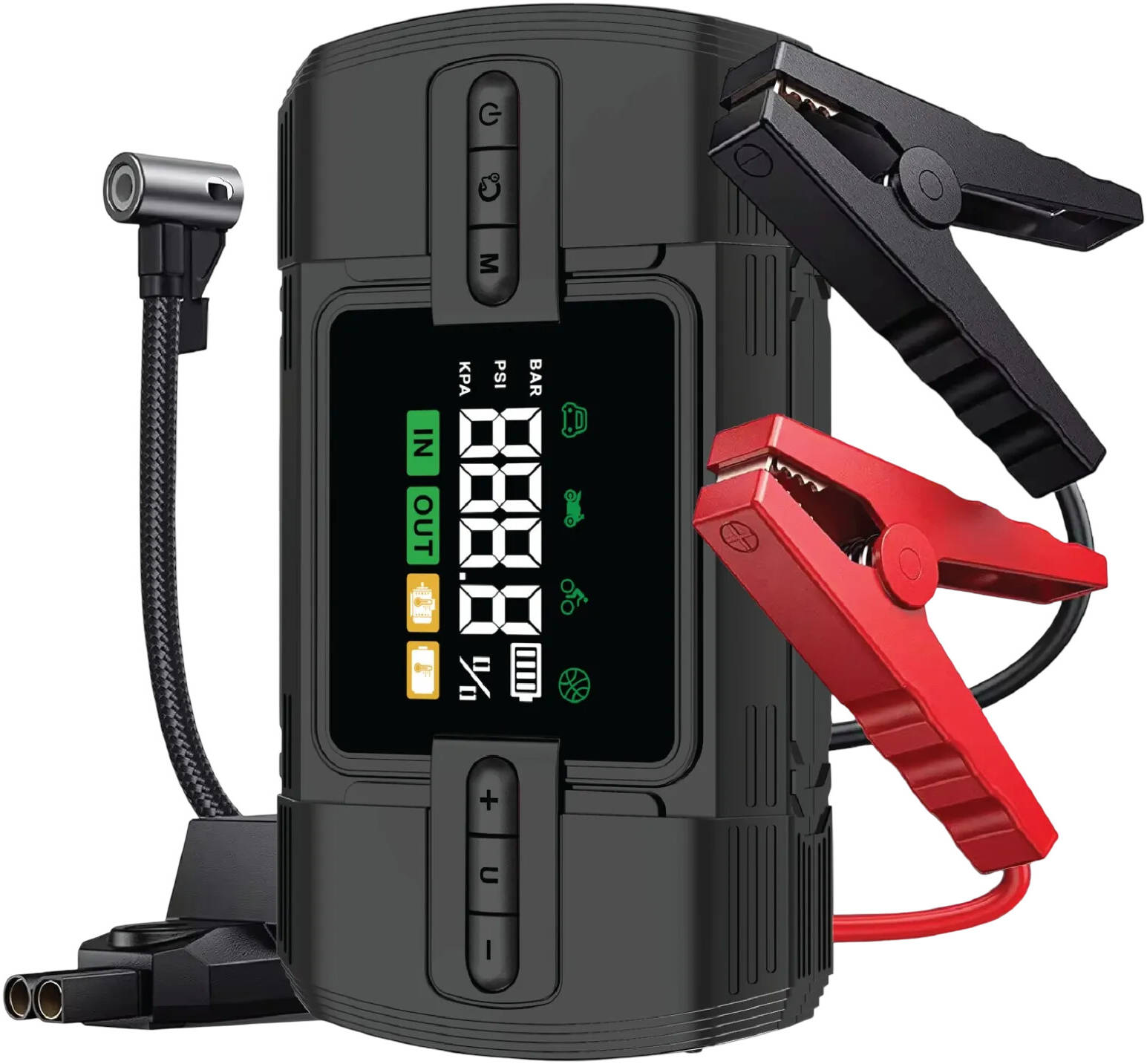 Green Lion 12V Jump Starter 12000 mAh - Black