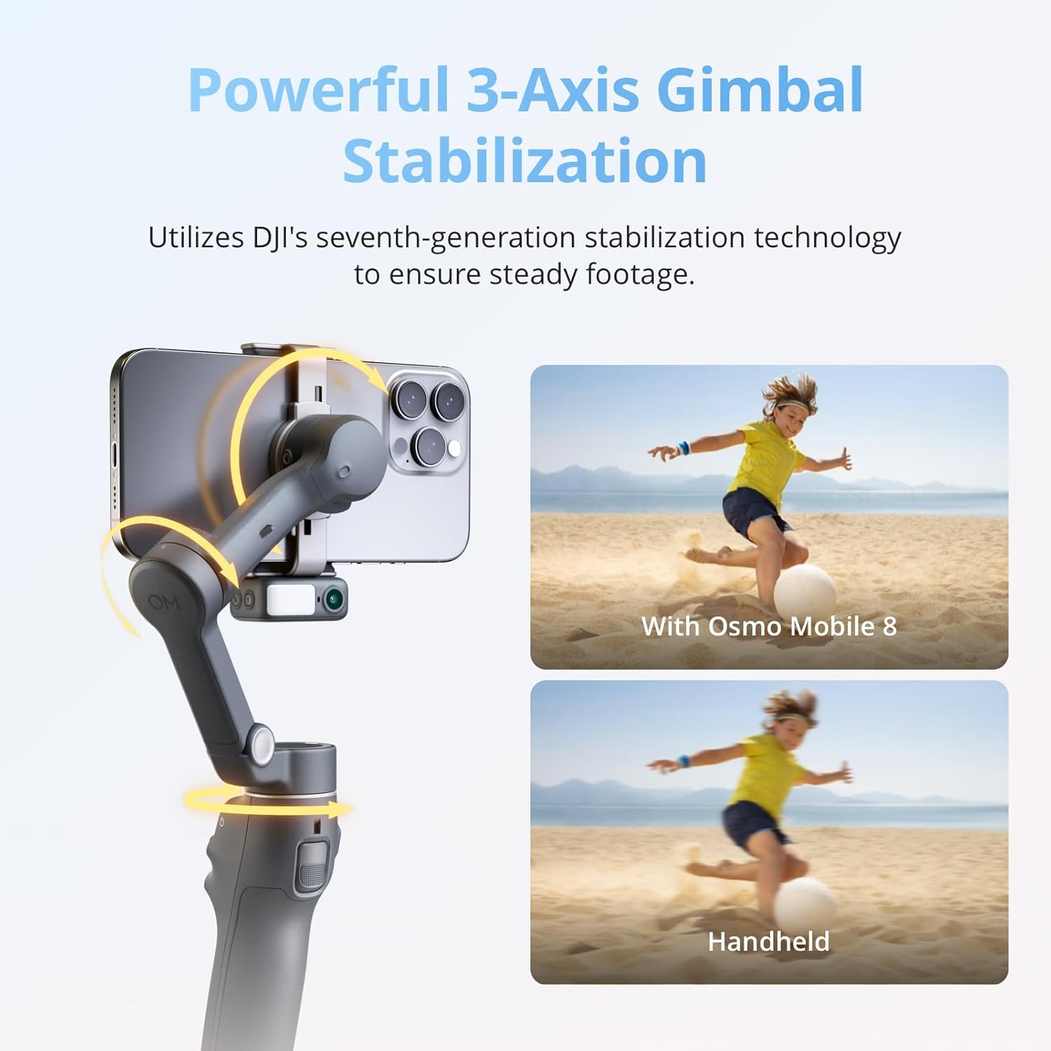 DJI Osmo Mobile 8 Advanced Tracking Combo Gimbal Stabilizer for Phone