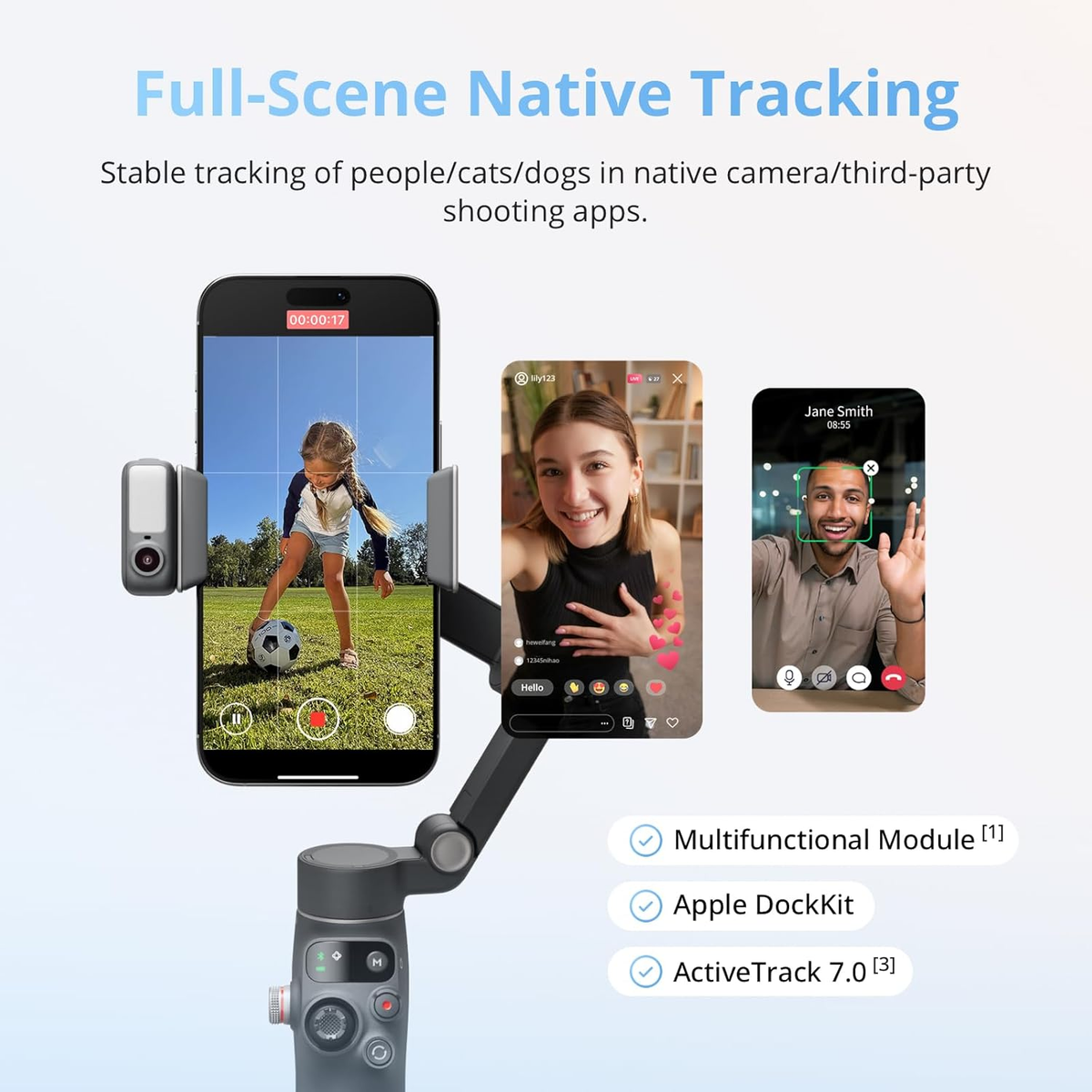 DJI Osmo Mobile 8 Advanced Tracking Combo Gimbal Stabilizer for Phone