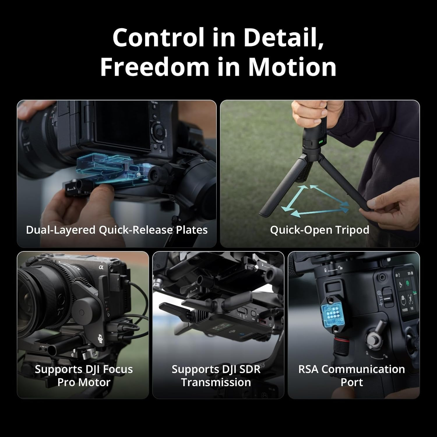 DJI RS 5 Combo Gimbal Stabilizer for Camera