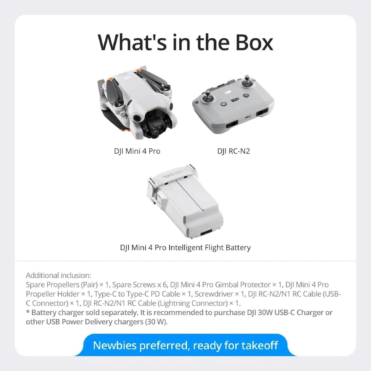 DJI DRONE MINI 4 PRO WITH REMOTE CONTROL RC-N2