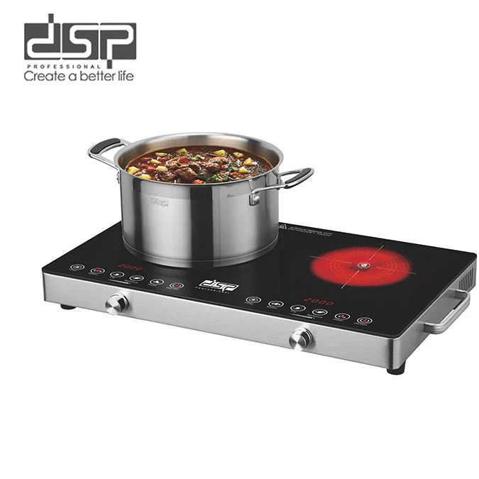 DSP 2000W Infrared Cooker – Dual Zone Electric Cooker with 10 Heat Settings & Touch KD5079