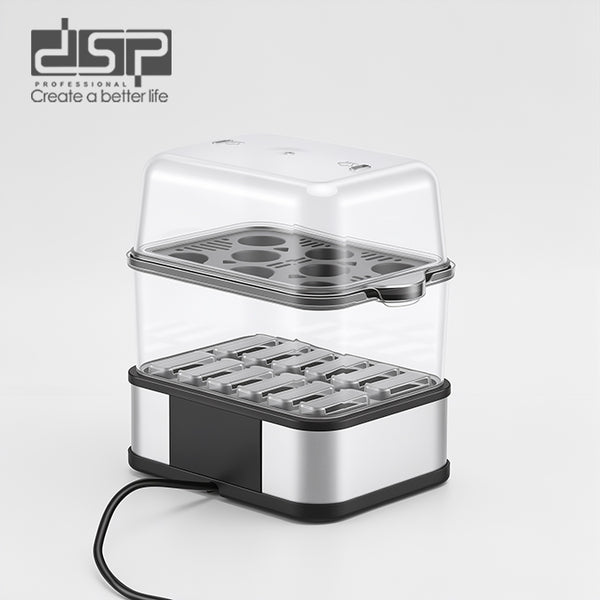 DSP KA5019 Egg Steamer 300W 8 Eggs 3 Cooking Modes 2.5L 2-Tier Food Steamer