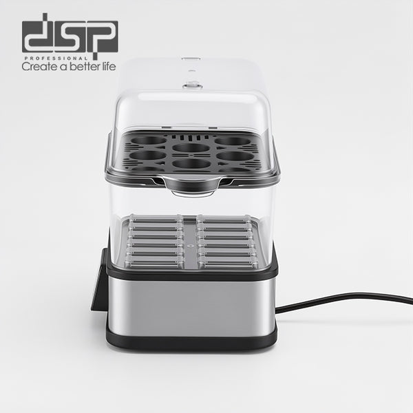 DSP KA5019 Egg Steamer 300W 8 Eggs 3 Cooking Modes 2.5L 2-Tier Food Steamer