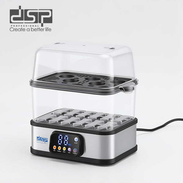DSP KA5019 Egg Steamer 300W 8 Eggs 3 Cooking Modes 2.5L 2-Tier Food Steamer