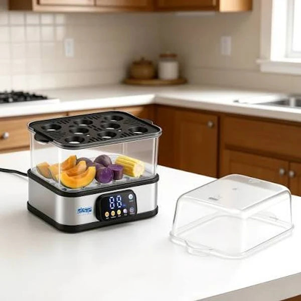 DSP KA5019 Egg Steamer 300W 8 Eggs 3 Cooking Modes 2.5L 2-Tier Food Steamer