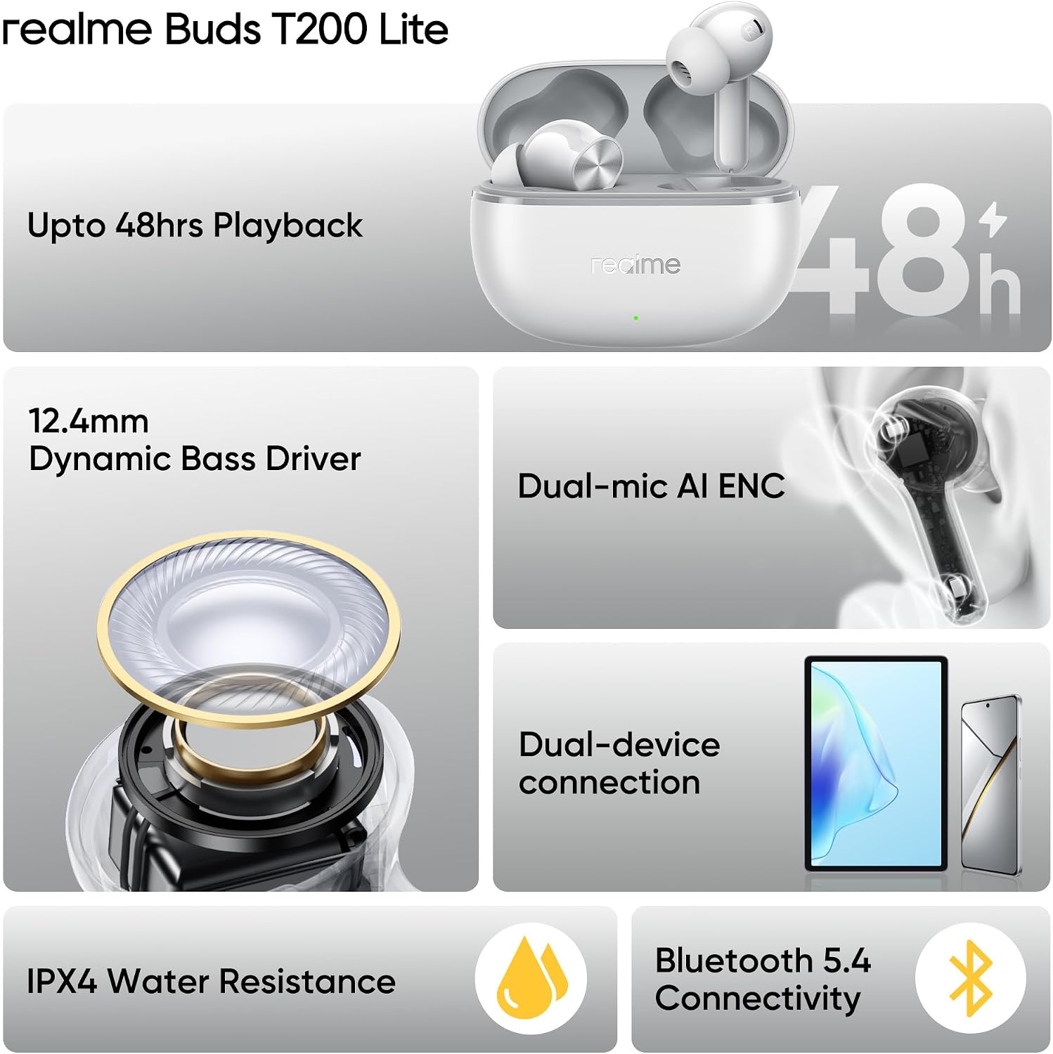 REALME BUDS T200 LITE