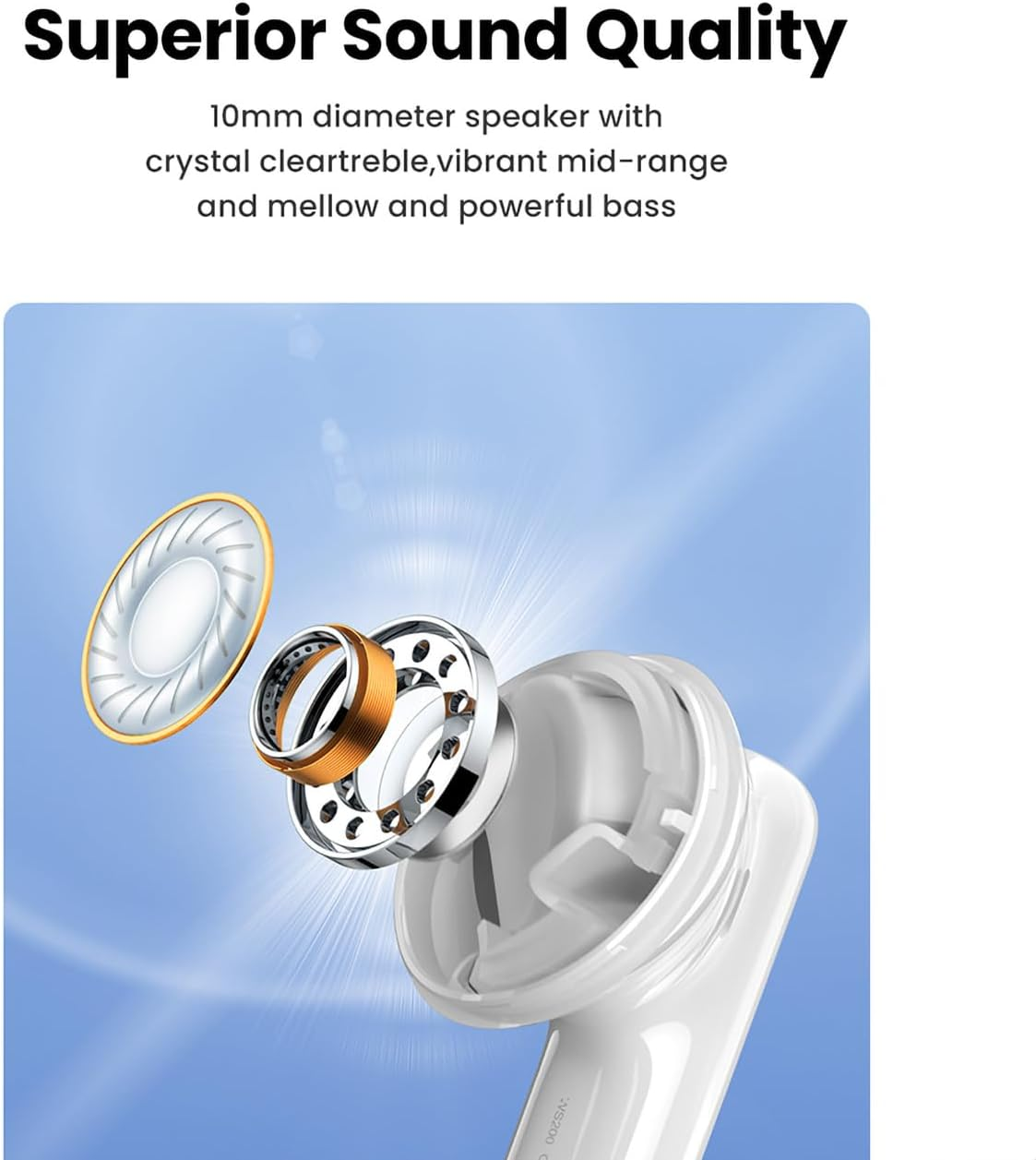 UGREEN HiTune T6 ANC TWS Wireless Earbuds (30hrs) - White