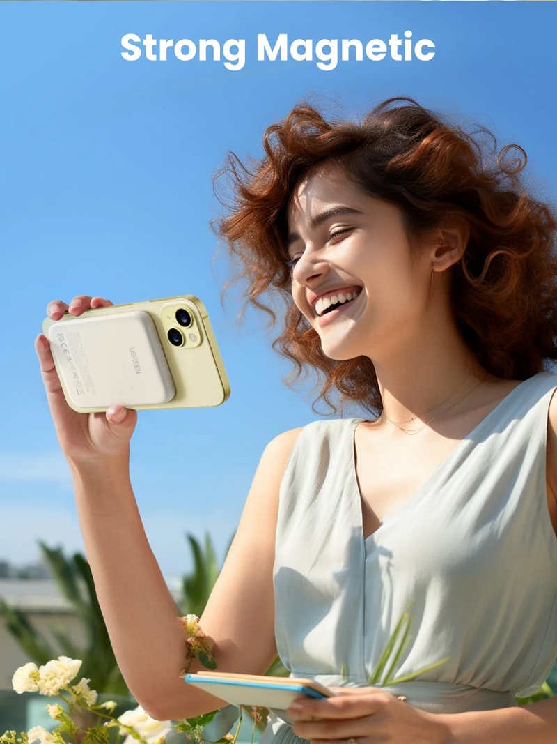 UGreen Powerbank 5000 Mah Magnetic White