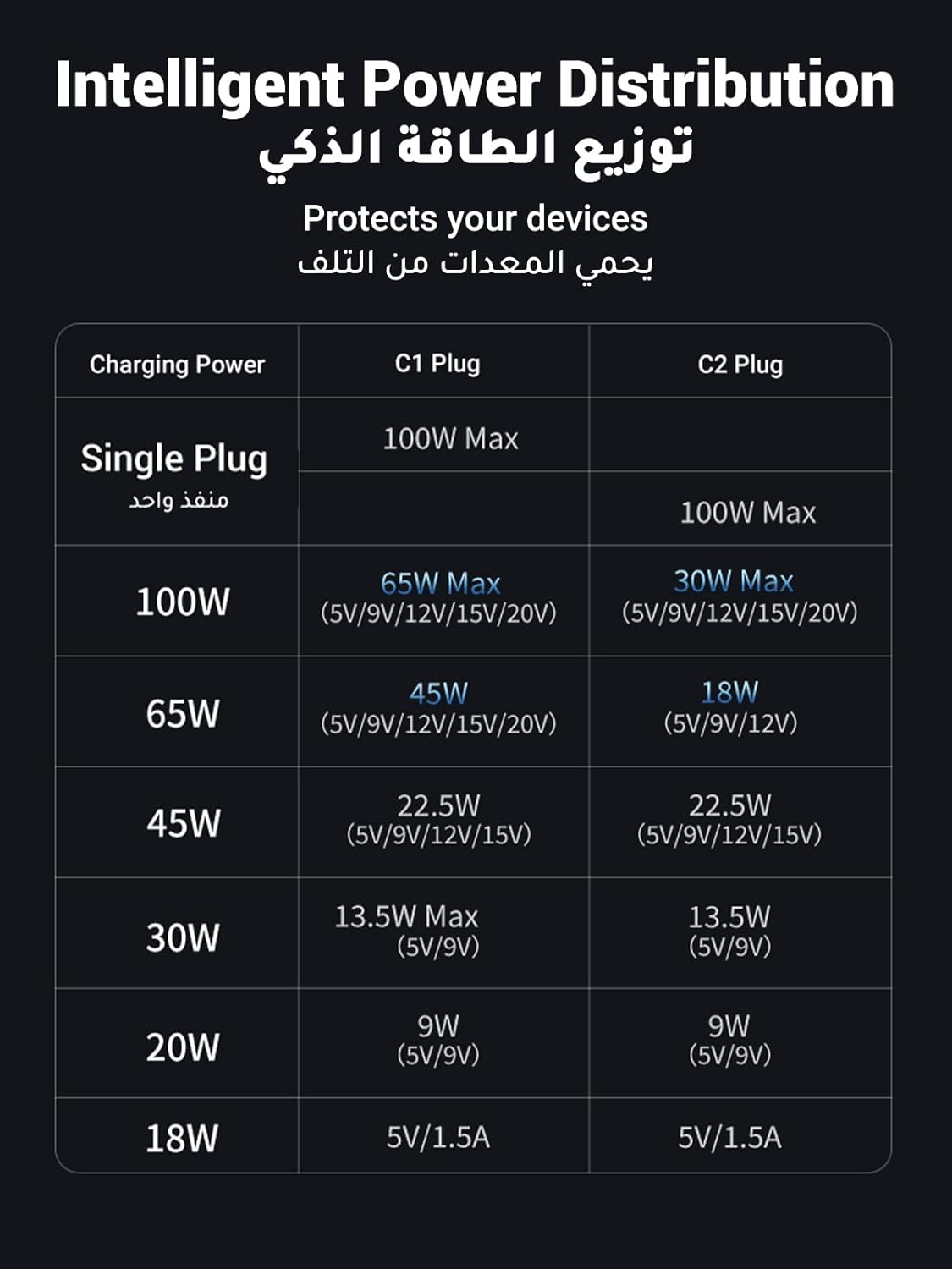 Ultimate UGREEN US561 2-in-1 Universal 100W PD Type-C