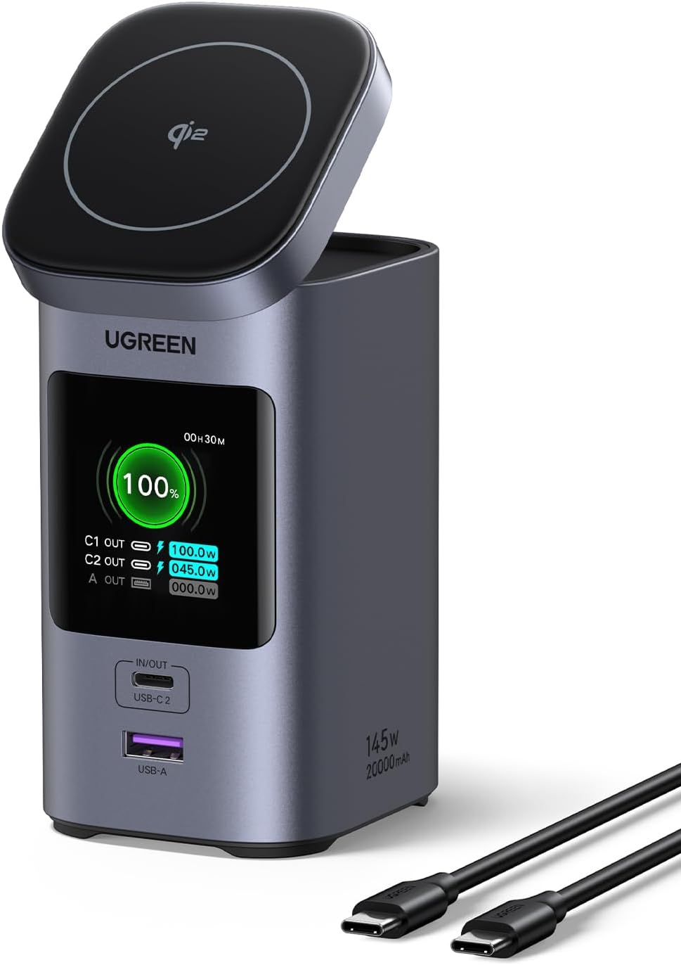 UGREEN 20000mAh Magnetic Wireless 145W Fast Charging PD Power Bank