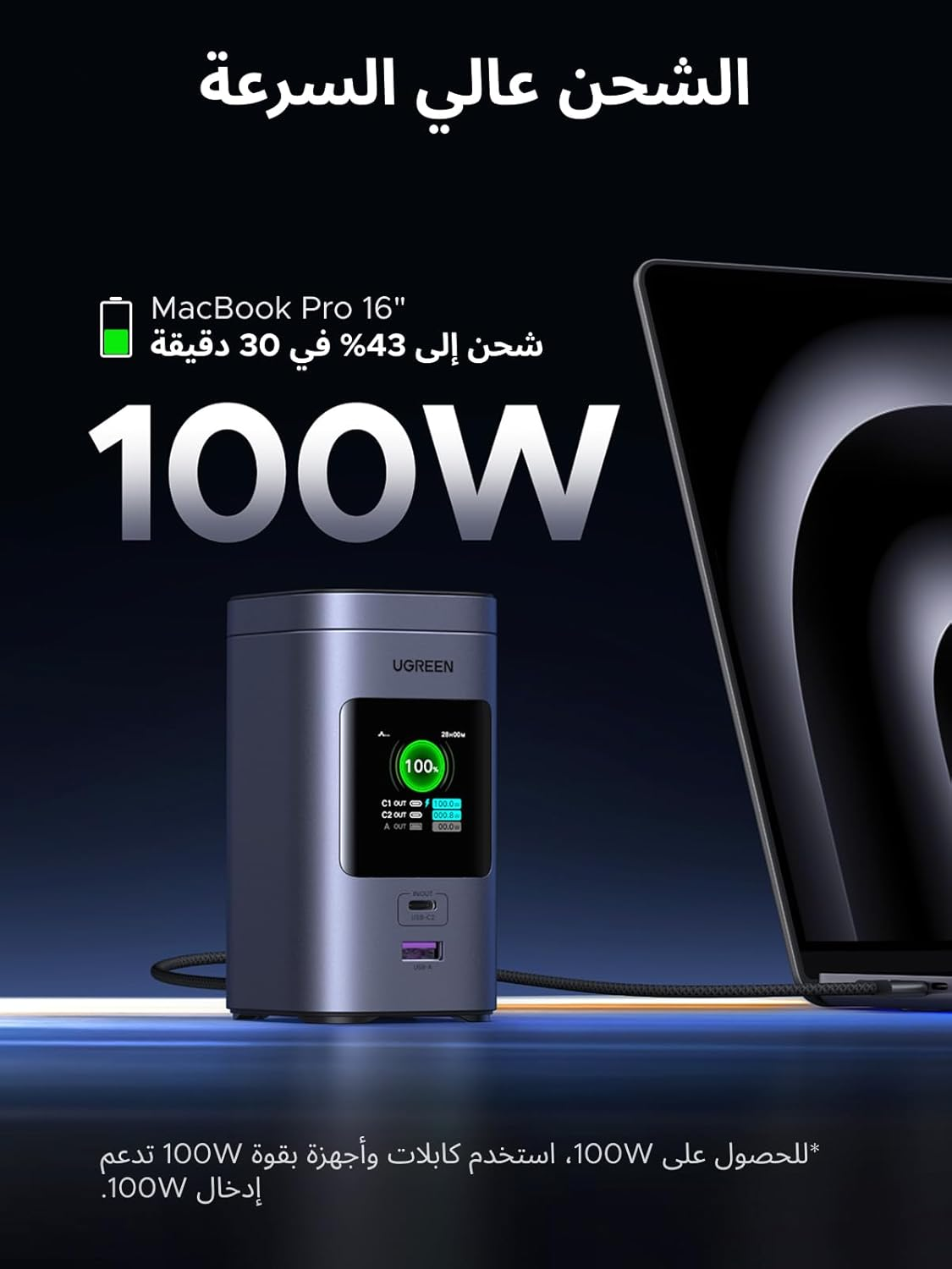 UGREEN 20000mAh Magnetic Wireless 145W Fast Charging PD Power Bank