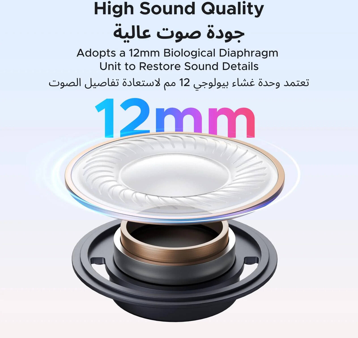 UGREEN ClipBuds Magic Wireless Open-Ear Nc Earbuds Screen Display White