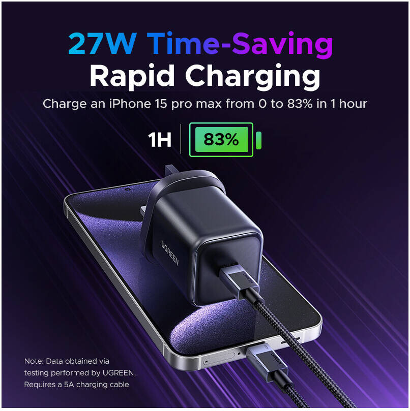 UGreen 45W 1C Pd Gan Fast Charger Gray