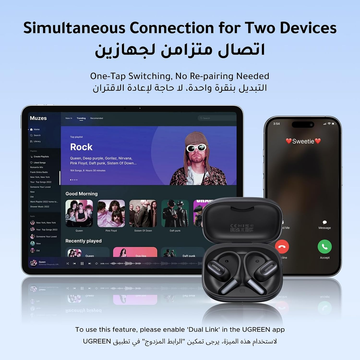 UGREEN FitBuds, Open-ear Headphones WS213