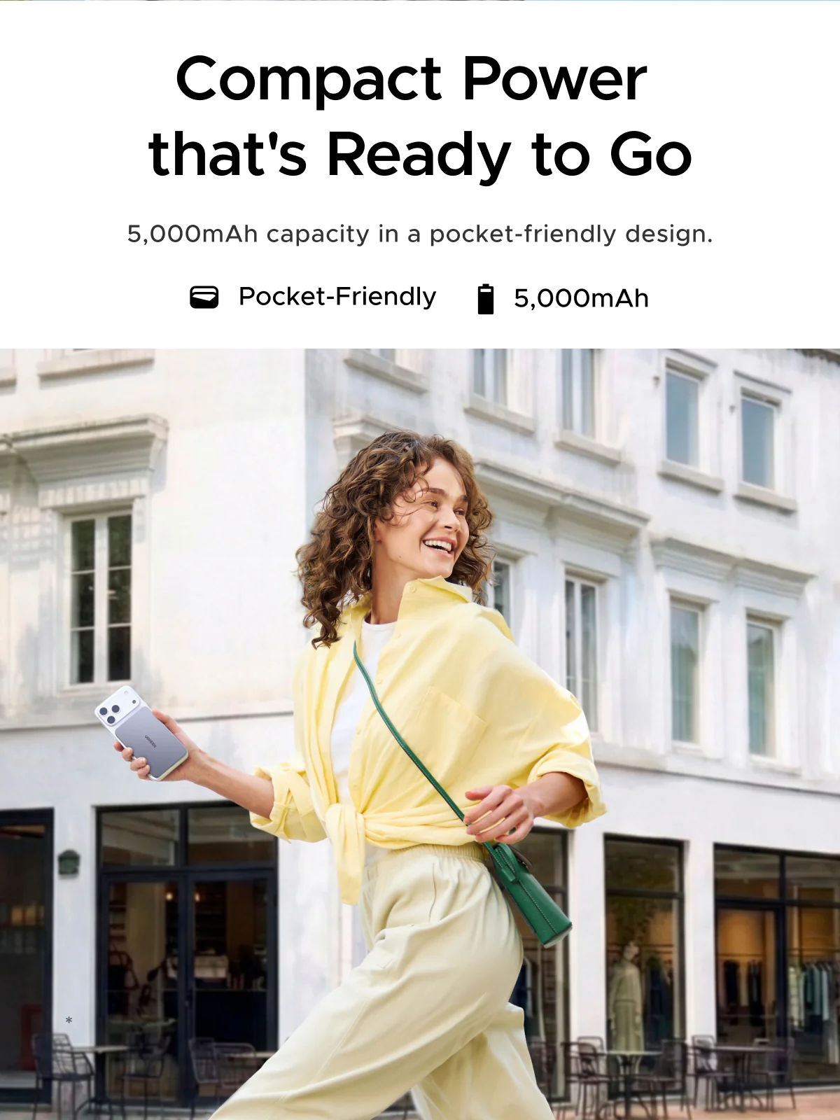 Ugreen Powerbank 5000 MAH PD 20W Magnetic Gray