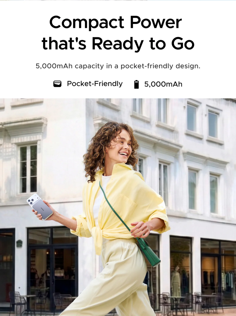Ugreen Powerbank 5000 MAH PD 20W Magnetic Gray
