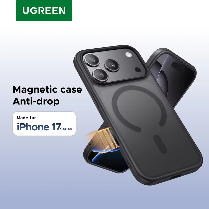 UGREEN Magnetic Protective Case for iPhone 17 Pro Max Black