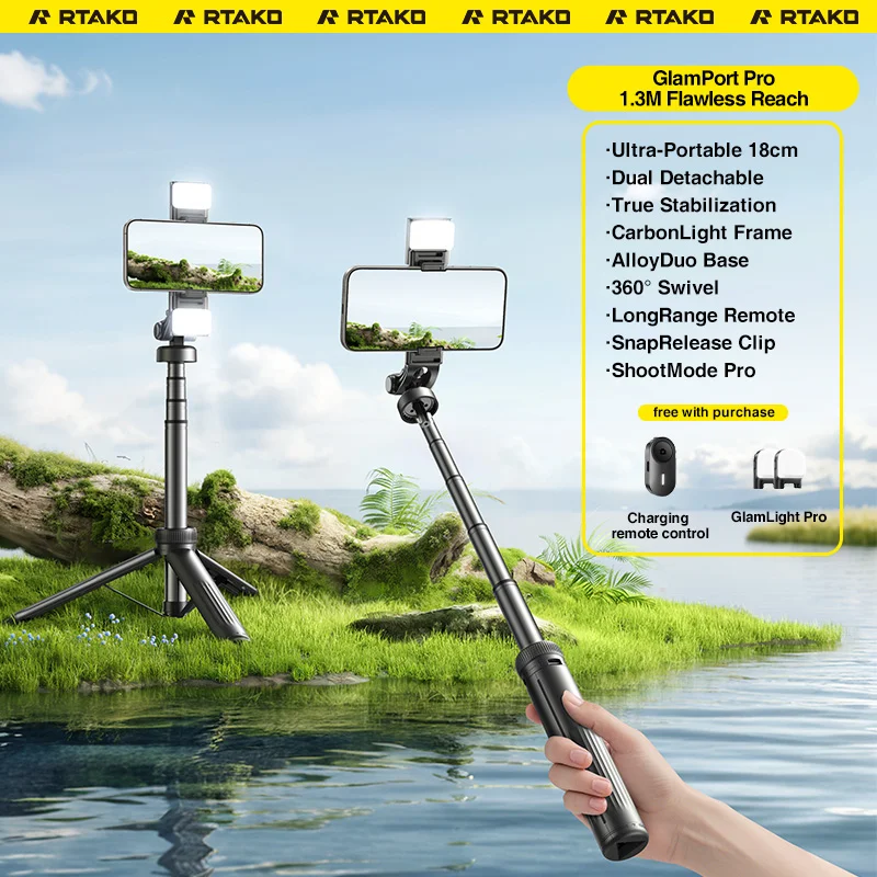 RTako M17 Pro/M17L Pro Ultra-Portable Selfie Stick