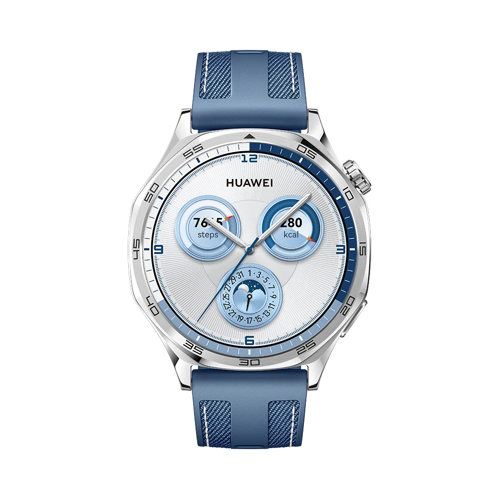 Huawei GT5 46mm Smartwatch Vili Blue Woven Strap - Ecity Electronics