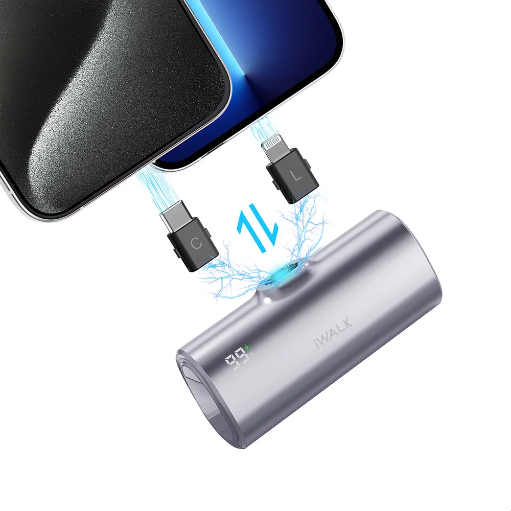 iWALK LinkPod X 2-IN-1 Changable Docking Battery with USB C