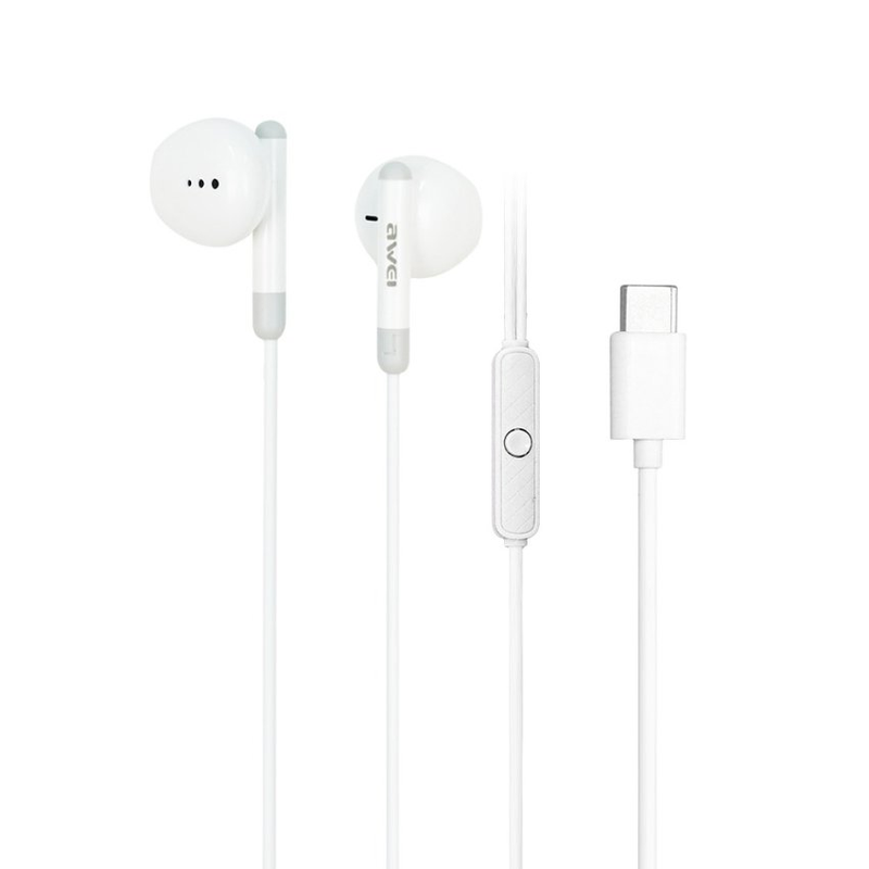 AWEI Mini Stereo Wired Earphones TypeC Connector PC-6T