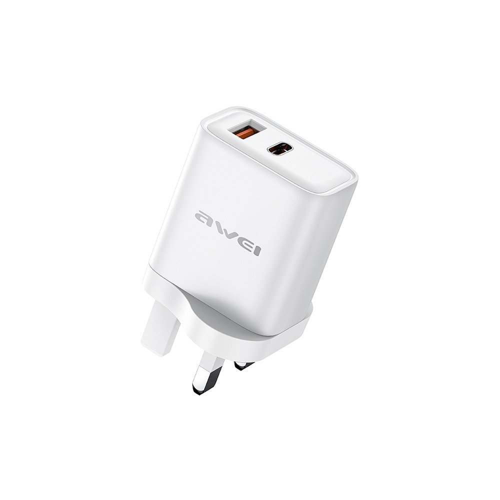 AWEI 22.5W UK wall charger PD81-UK-White