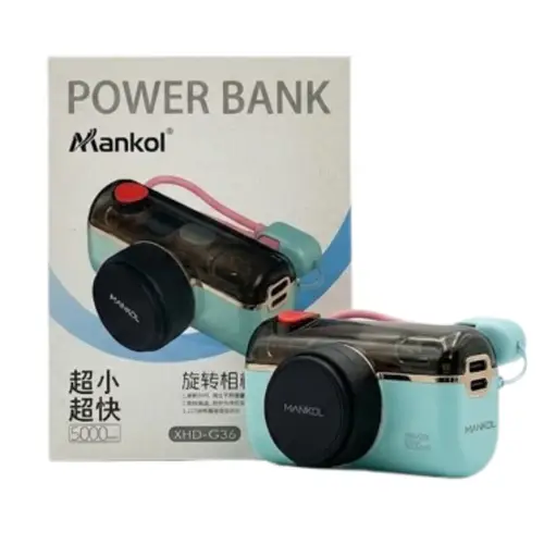 MANKOL Power bank 5000mAh mini portable charger XHD-G36