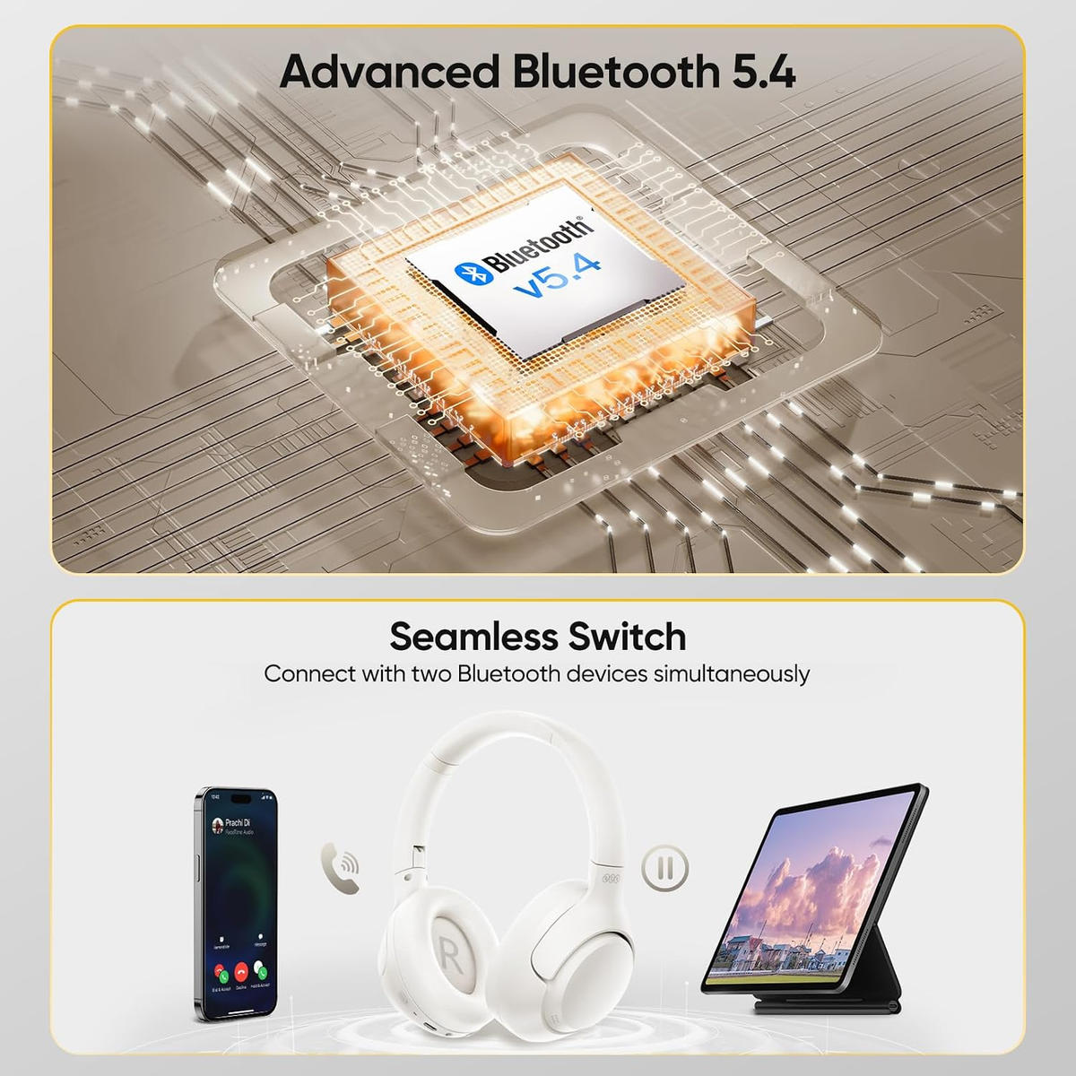 QCY Wireless Headphones H3 lite.ANC