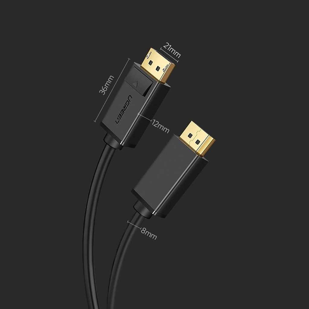 Ugreen Cable DP102 DisplayPort - DisplayPort (male-male) 5 m - black