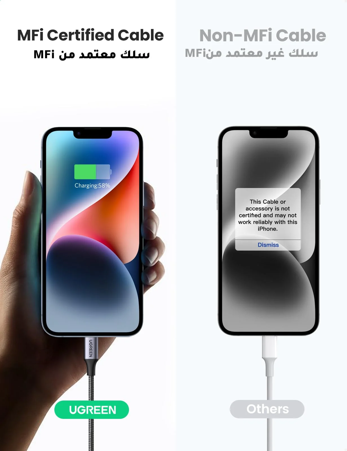 UGREEN USB-C to Lightning Fast Cable  60759