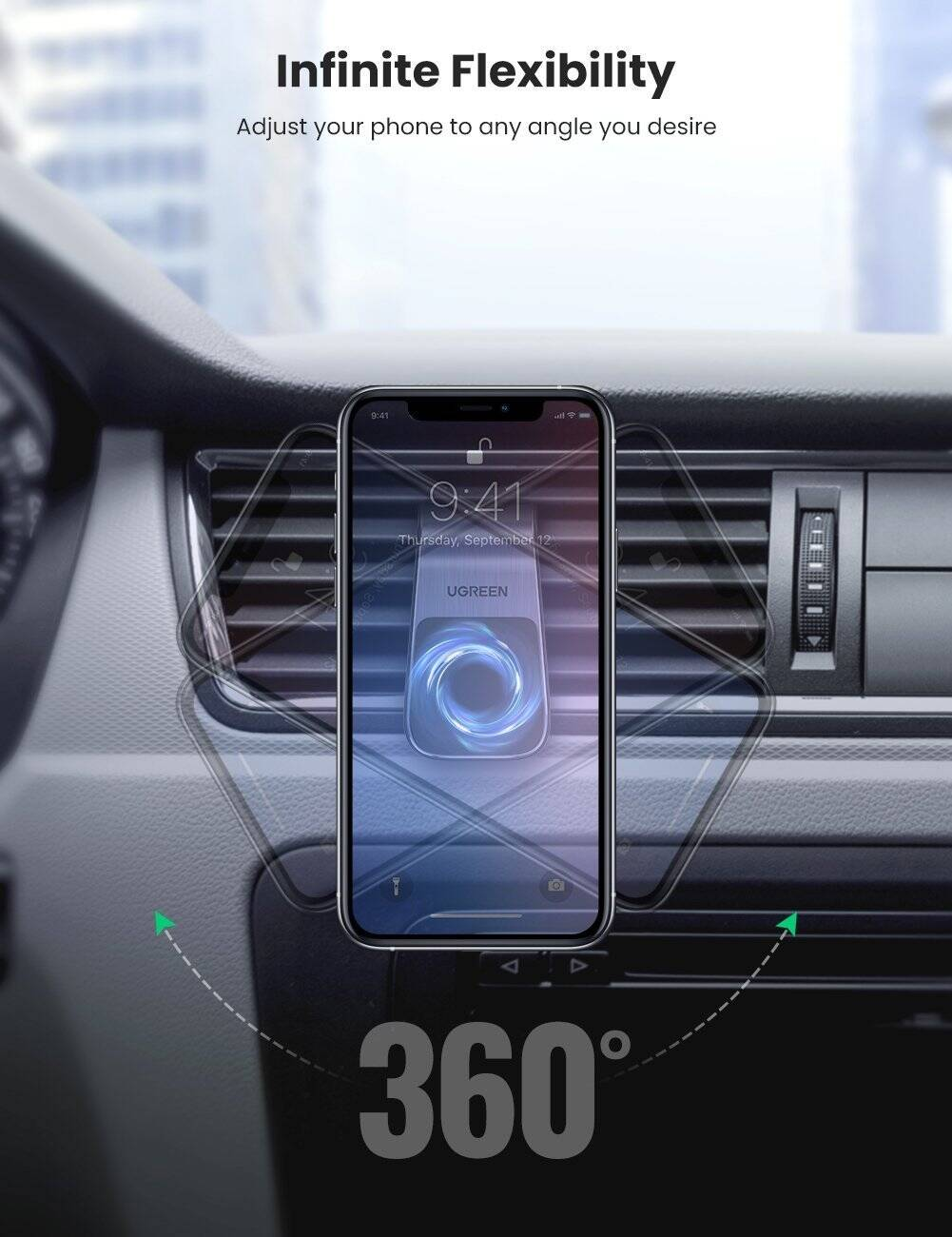 Ugreen magnetic holder car grille air  LP290