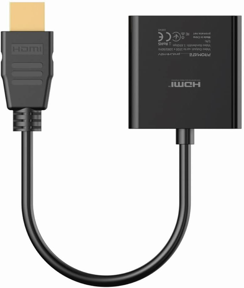 proLink-H2V. 1080p/60HZ HDMI (Male) to VGA (Female) Display Adaptor