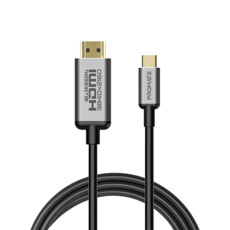PROMATE HDLink-60H 4K x 2K @60Hz Support USB-C to HDMI Audio Video Cable