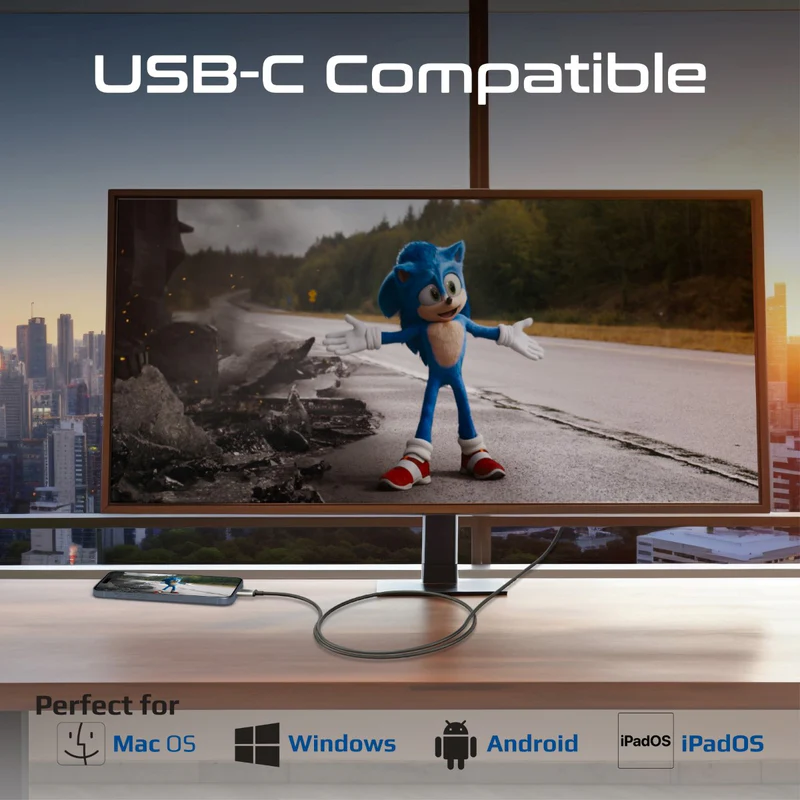 PROMATE HDLink-60H 4K x 2K @60Hz Support USB-C to HDMI Audio Video Cable