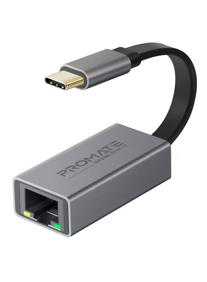 PROMATE GigaLink-C High Speed USB-C to RJ45 Gigabit Ethernet Adapter