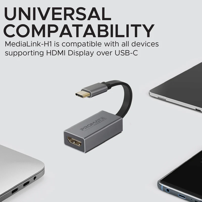 PROMATE MediaLink-H1 4K High Definition USB-C to HDMI Adapter