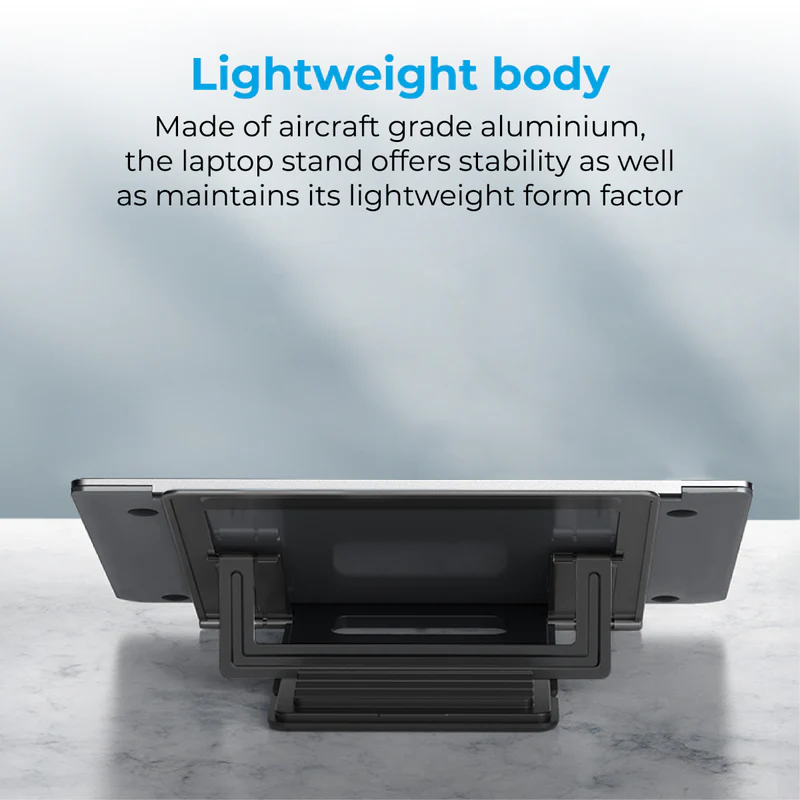 PROMATE DeskMate-5. Multi-Level Ergonomic Aluminium Laptop Stand
