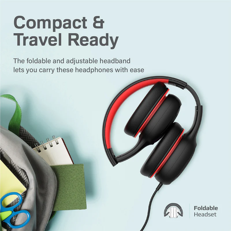 PROMATE Simba.Onyx Over-Ear Hi-Definition SafeAudio™ Kid-Safe
