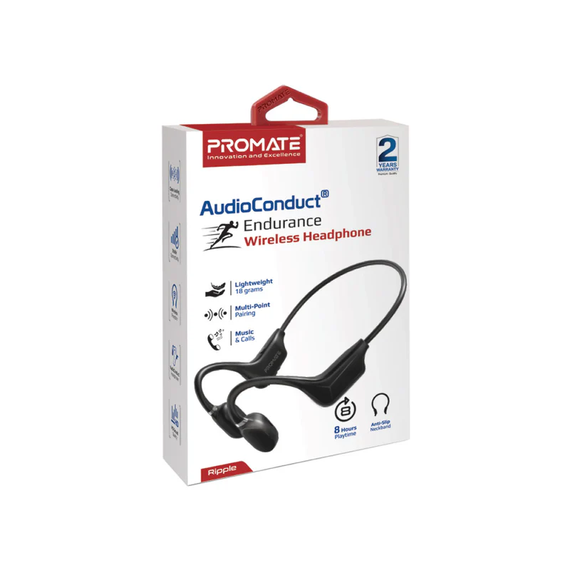 PROMATE Ripple. AudioConduct® Endurance Wireless Headphone