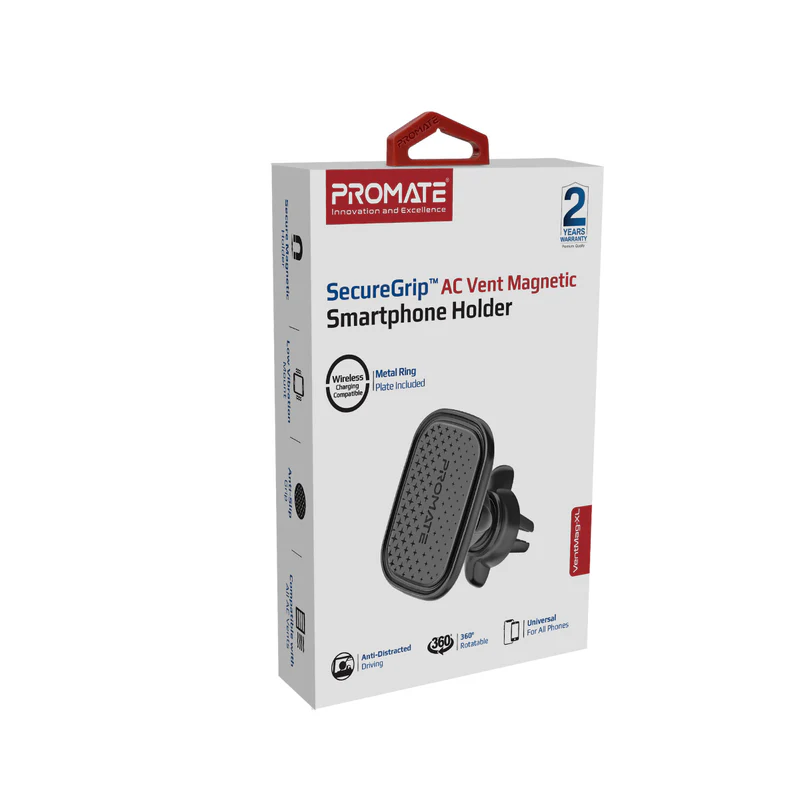 PROMATE VentMag-XL SecureGrip™ AC Vent Magnetic Smartphone Holder