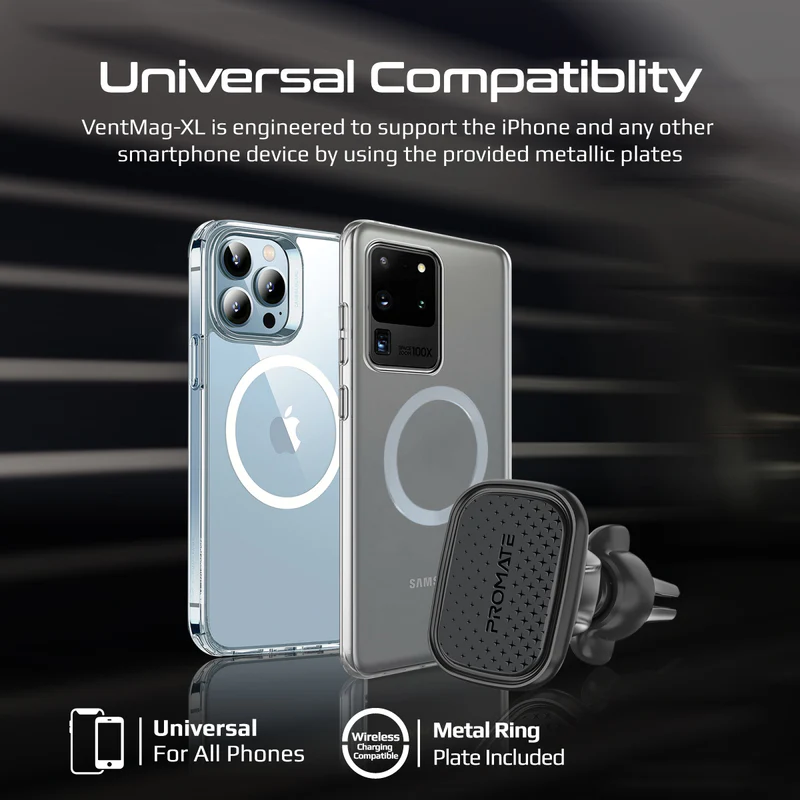 PROMATE VentMag-XL SecureGrip™ AC Vent Magnetic Smartphone Holder