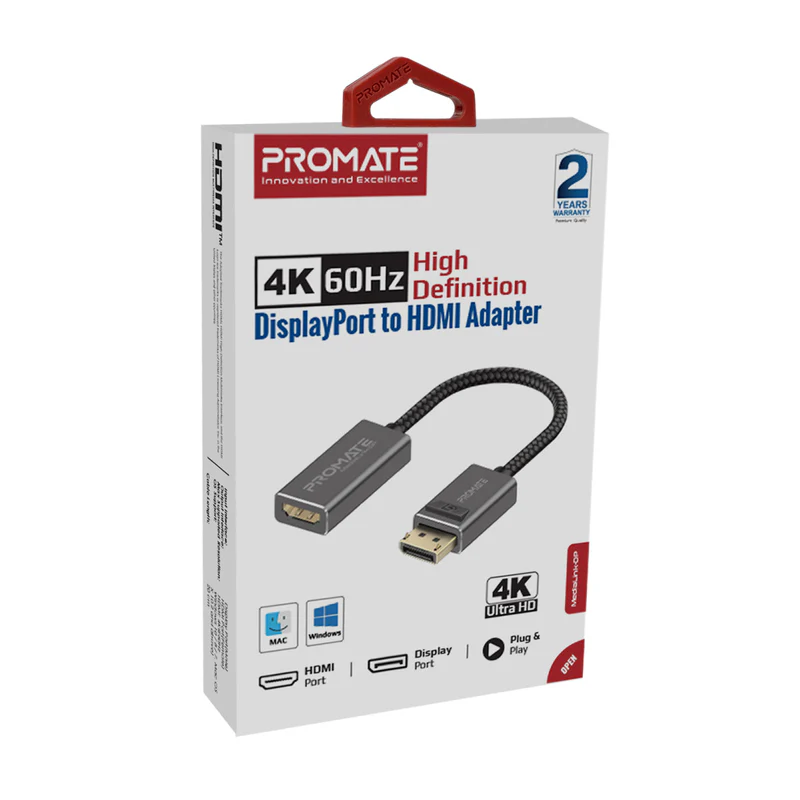 PROMATE MediaLink-DP 4K@60Hz DisplayPort to HDMI Adapter